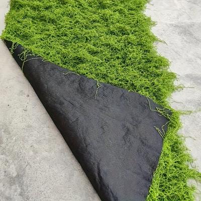 Большой коврик из искусственного мха - Пышная зеленая листва для благоустройства ландшафта в помещении/на открытом воздухе, Легко режется, Реалистичная текстура, Декор из мха