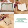 Bookbinding Ruler L-Shaped Ruler T-Shaped Ruler Spacing Guide Corner Cutting Square Set for Scrapbooking Album Making