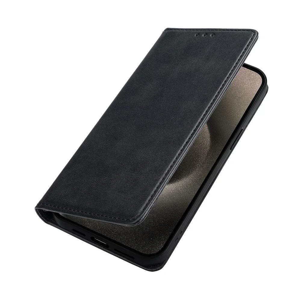Business Magnetic Flip Phone Case for Google Pixel 9 Pro XL Pixel 9A Pixel 8 7 6 Pro 8A 7A 6A Leather Book Case Wallet Cover