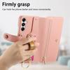 For Samsung Galaxy A15 4G/5G Case RFID Blocking Zipper Wallet PU Leather Mobile Cover