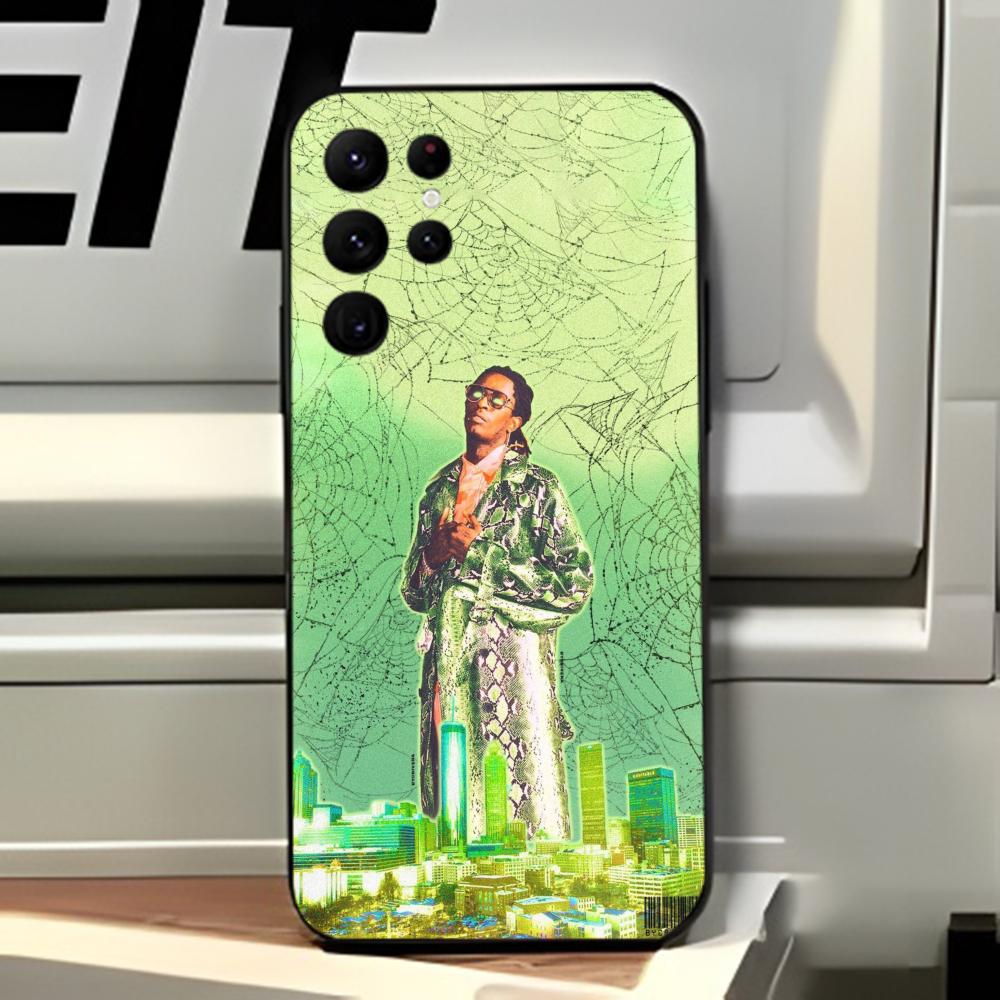 Y-Young Thug Singer Music Phone Case For Samsung S20-S25 FE Plus Ultra TPU Soft Skin Friendly