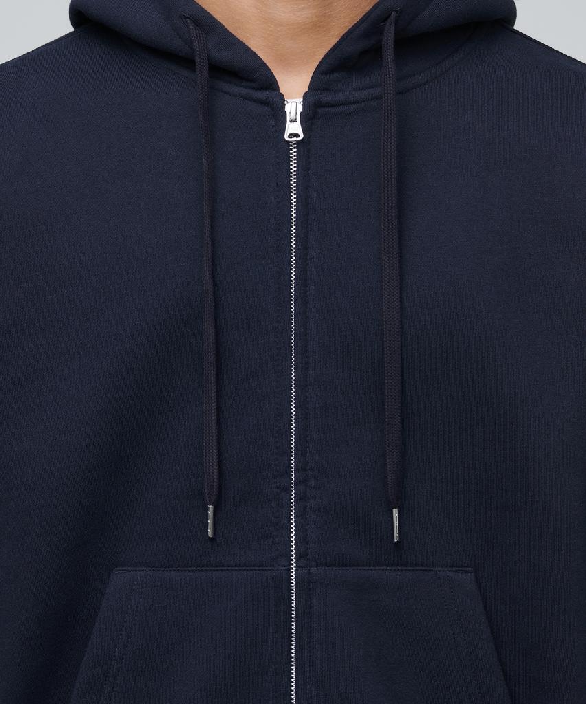 Musinsa Standard Heavyweight Oversized Hooded Sweat Zip-Up [Navy]