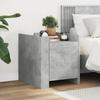VidaXL Bedside Table Concrete Grey 45x50x50 Cm Engineered Wood, Bedside Cabinet, Side Table, Bed Cabinet, Cabinet 848300