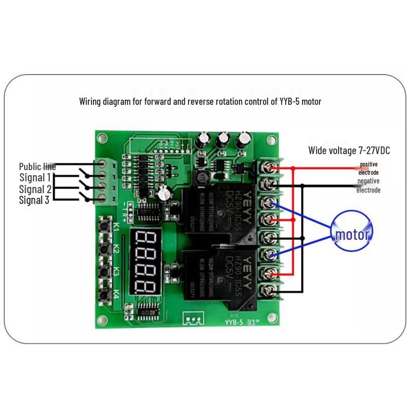 DS18B20 Temperature Control Relay Switch Module for Heating/Cooling & Motor Direction Control