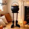 Spooky Party Supplies Inch Witch Halloween Candy Cauldron for Home Bowl 20 Leg Dish Bucket Reusable Haunted House Props