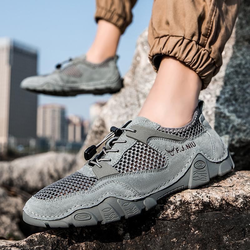 Summer Men's Casual Shoes Breathable Mesh Shoes Sneakers