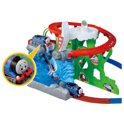 TAKARA TOMY Plarail Thomas GOGO Thomas Погрузитесь в мир приключений Пик Поезд Игрушечный Век Водопад! 3+