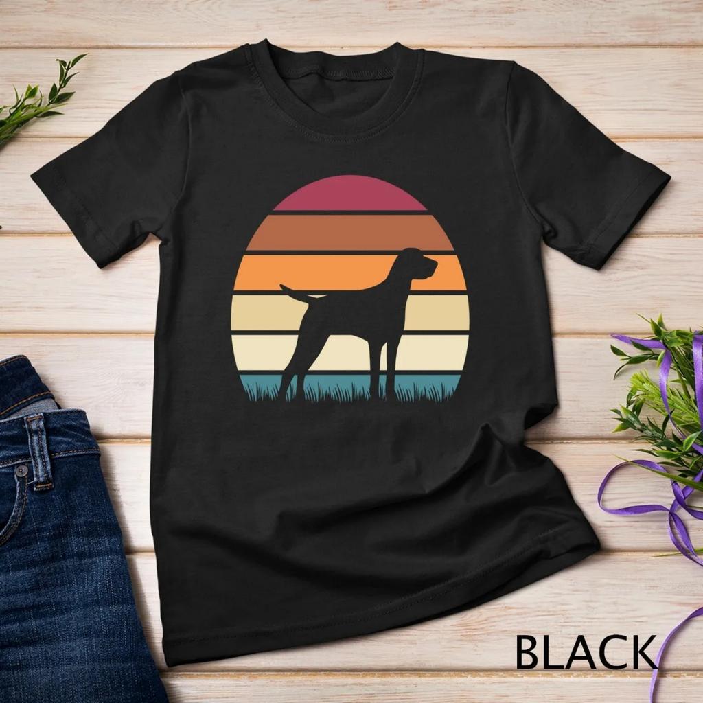 Retro Sunset Dog Pet Lover German Shorthaired Pointer T shirt