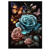 30x40cm Rose Flower Diamond Painting Full Round Square Diamond Living Room Bedroom Decorative Artwork DIY Kit