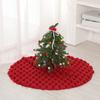 Christmas Tree Skirts Round Plush Xmas Trees Base Cover Carpet Mat Ornaments for Home New Year Party Decoration
