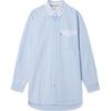 Levis SS24 Summer Collection Striped Patchwork Long Sleeve Shirt Men Shirts Light-Blue 0018A-0001