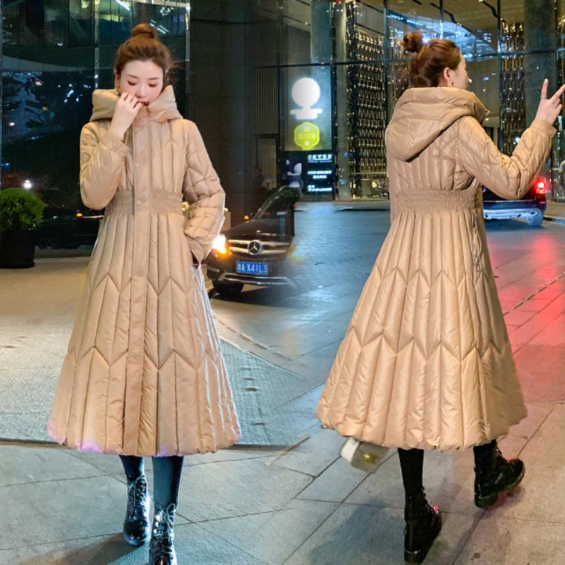 Knee-length Slimming Fashion Hooded Thick Down Jacket Fashion New Winter