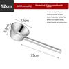 "Thickened Stainless Steel Non-Magnetic Kitchen Spoon: Ideal for Soup, Porridge, and Water"