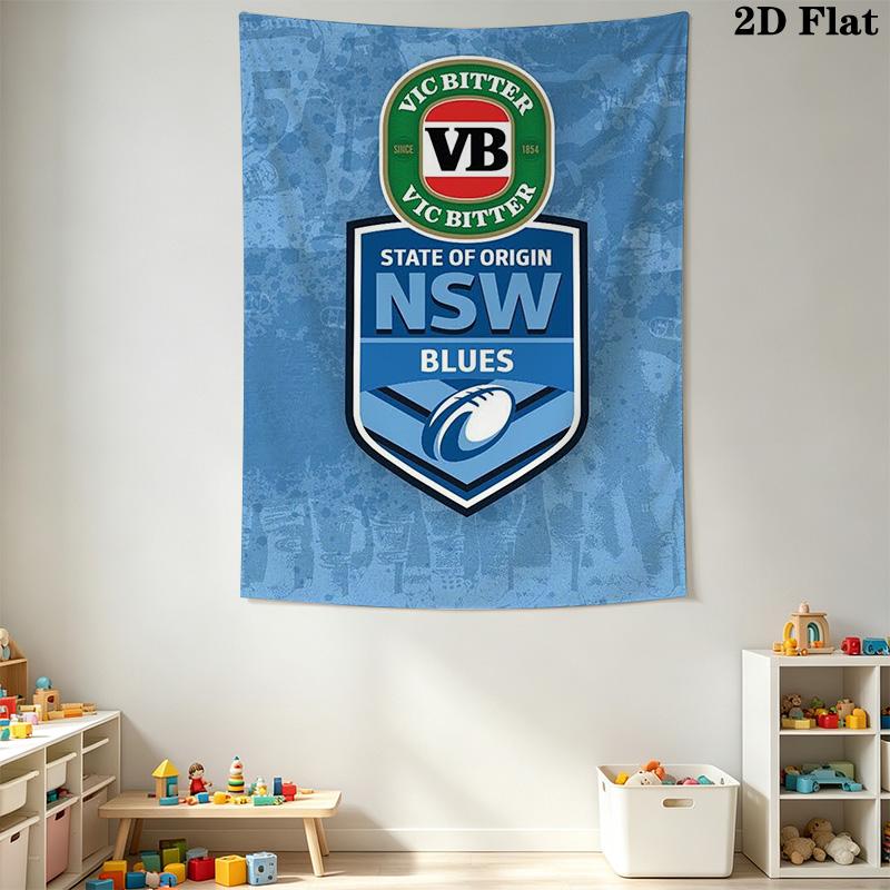 NSW Blues Pattern Home Decor Tapestry, Wall Hanging, Decorative RV Wall Cloth.NGT0928627