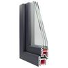 Basement Window RISOR 120 x 60 cm PVC and Glass Anthracite