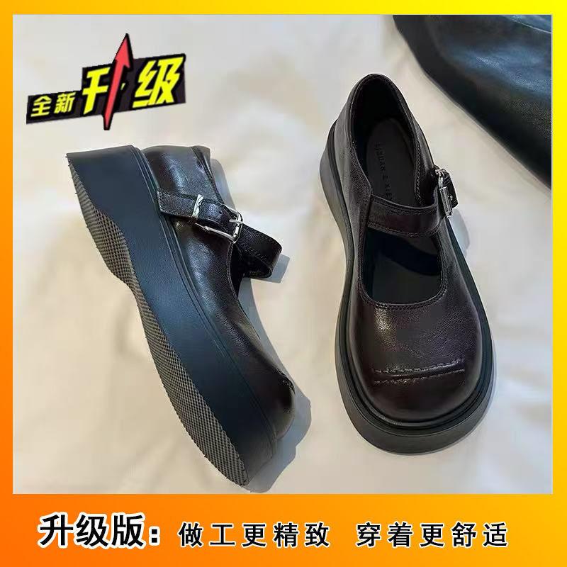 With Skirt JK College Style Mary Jane Single Shoes French Foreign Style Retro Platform Small Leather Shoes Women's 2025 Spring and Autumn New Models