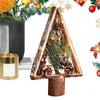 Деревянная новогодняя елка настольные рождественские украшения украшения стола украшения для фермерского дома домашние праздничные вечеринки небольшие подарки