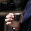 Чайная чашка Керамическая чашка Кунг-фу ретро черная керамика Маленькая чашка Керамическая посуда Чайный сервиз Чайная утварь Кухня Столовая Бар Домашний Сад