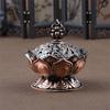 Sandalwood Incense Burner Wufu Incense Burner Hollow Small Incense Burner Alloy Metal Dragon Aromatherapy Burner Tower
