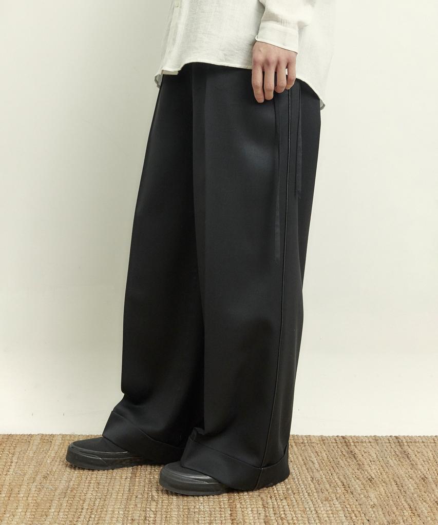 YOUTH String Wide Pants - Black