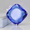 CERTIFIED Blue Tanzanite Square Cushion 91 Ct Lab Created Pendant Gems Free Gift ,MY.PD-90-NS