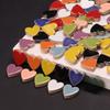 Heart-Shaped Ceramic Mosaic Particles, DIY Creative Handmade Puzzle Making, Wall, Swimming Pool, Fish Pool Decoration Materials