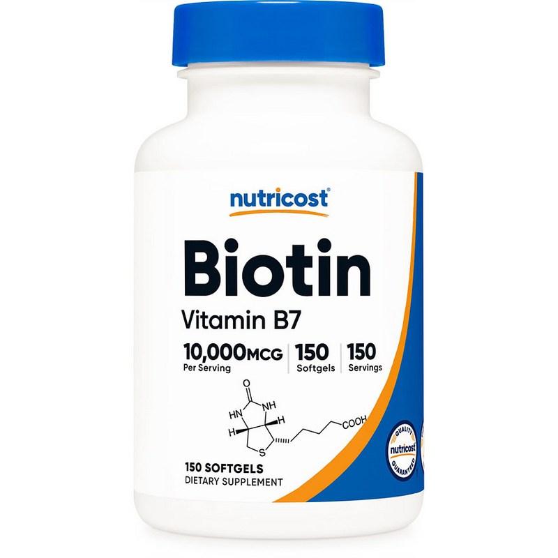 Nutricost Биотин в кокосовом масле 150 таблеток 1