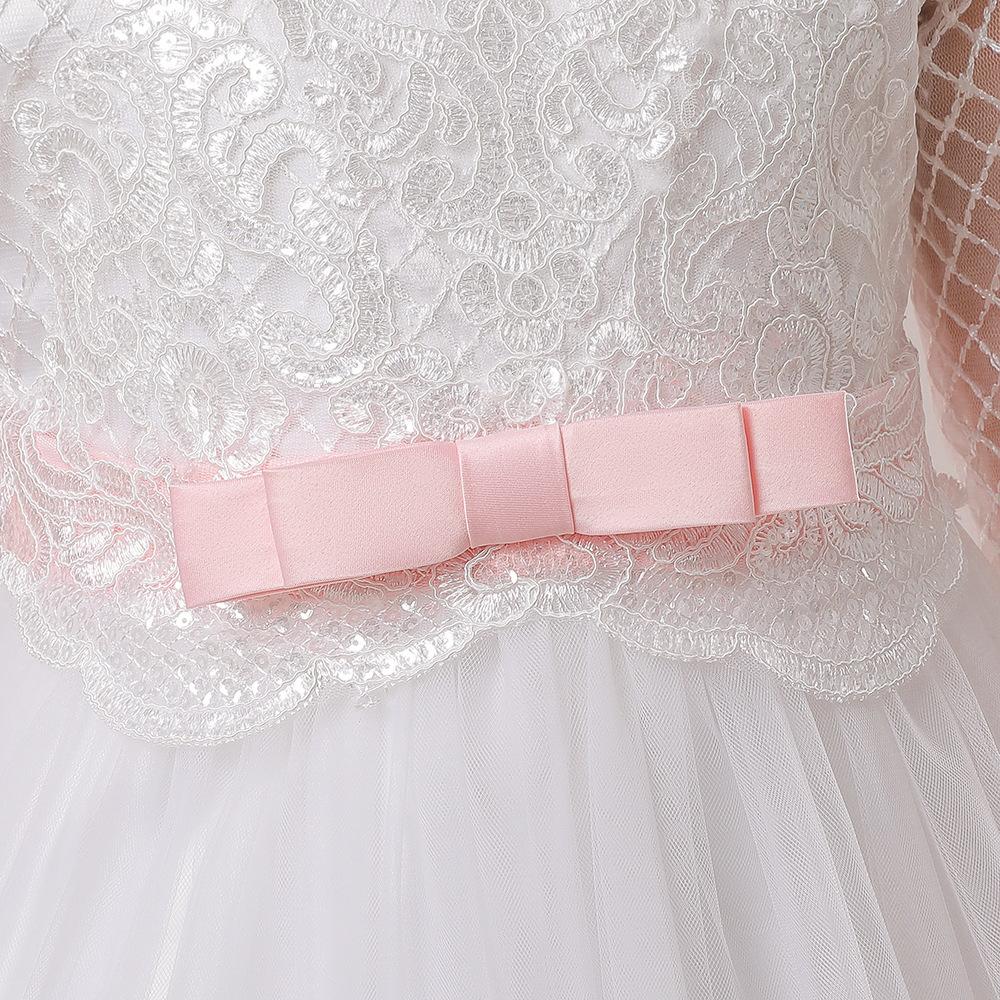 Платье для девочек-подростков, летняя детская одежда, праздничная элегантная длинная фатиновая одежда принцессы, детские платья с блестками для свадебной церемонии