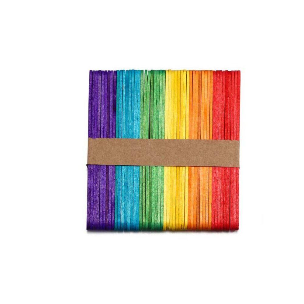 Wooden Craft Stick Wooden Popsicle Sticks DIY Hand Crafts Ice Cream Sticks DIY Wooden Sticks