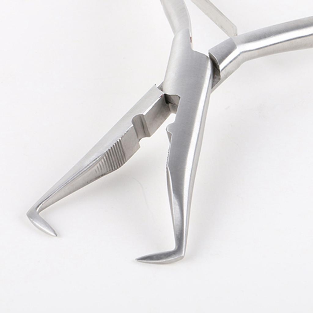 Щипцы для наращивания волос из нержавеющей стали для микронано-кольца, комплект для наращивания волос на локтях, плоскогубцы Microlinks, зажигалки, плоскогубцы для парика