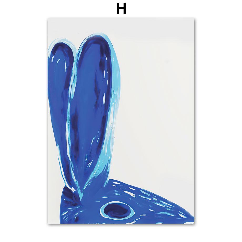 Дэвид Шригли Винный поезд кролик забавные настенные художественные принты холст живопись абстрактный плакат на скандинавскую тему настенные панно Декор в гостиную