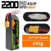 HANGLR 2200mAh 4S 14.8V 120C LiPo Battery for FPV Drones