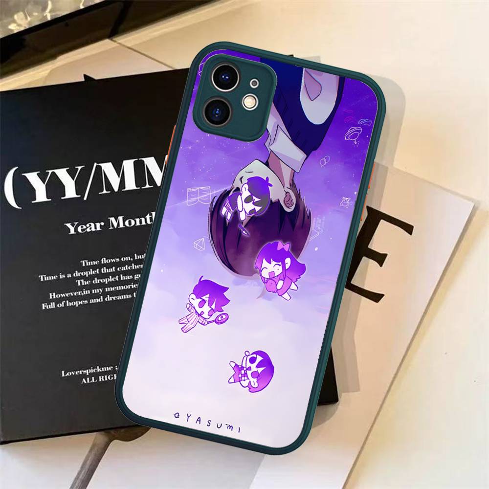 Игровой силиконовый чехол Omori для iPhone 16 15 14 13 12 11 Pro Max Plus X XS MAX Ударопрочный матовый чехол