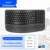 Эргономичная беспроводная клавиатура Logitech WAVE KEYS Business