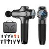 Профессиональные массажные пистолеты12 насадок Умный массажный пистолет для тела шеи спины Электрический ручной фасциальный пистолет Массажер для расслабления мышц