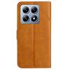 Для Xiaomi 14T Кожаный чехол с узором в линию Чехол-кошелек для телефона