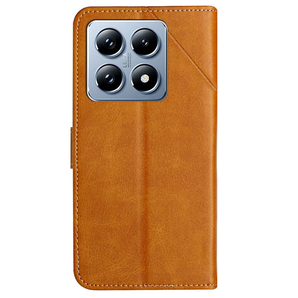 Для Xiaomi 14T Кожаный чехол с узором в линию Чехол-кошелек для телефона