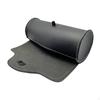 Universal PU Leather Motorcycle Fork Bag Saddlebag , Black with Mounting Straps Motorbike Tool Pouch