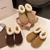 Ugly Cute Big Head Snow Boots Women's 2025 Winter New Small Potato Fluffy Short Boots Thick-soled Piled Thickened Large Cotton Shoes