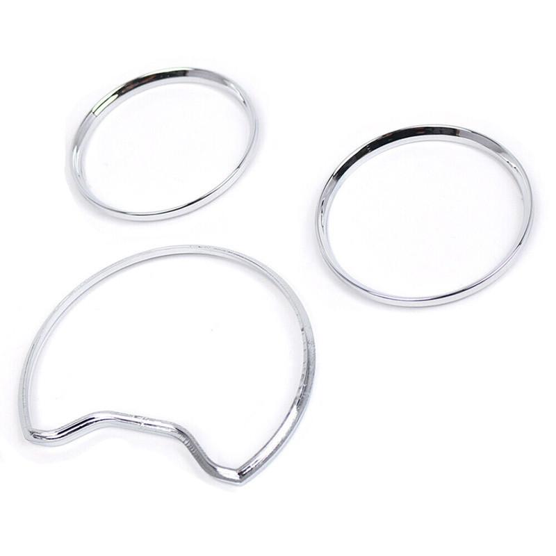 3 шт./компл. хромированное кольцо для приборной панели для Mercedes Benz W210/S210 W202/S202 A208/C208