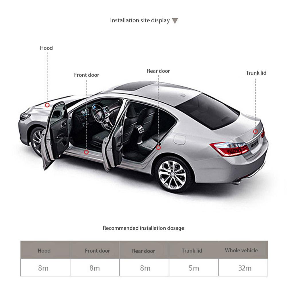 Двухслойная наклейка для уплотнения дверей автомобиля, резиновые уплотнительные полосы, звукоизоляционная прокладка для двери багажника, L-образная шумоизоляционная полоса