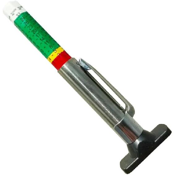 Car Tire Tread Depth Gauge, Tire Tread Gauge Color Coded, Professional Tire Thread Depth Meter Tool in 32nds, Suitable for Most Car Models (1 PCS)