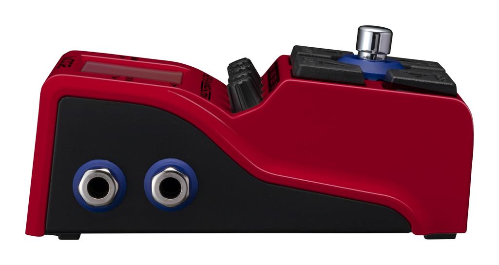 Педаль ZOOM Multi Stomp Pedal Red, оснащенная 97 типами моделей для бас-гитары, эффектами/усилителями MS-60B+