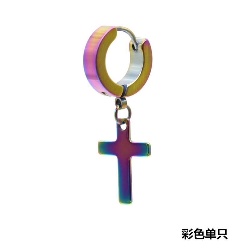 Модные серьги-крестики из нержавеющей стали, панк-украшения для крутых женщин и девушек, подарки для дружбы, аксессуары