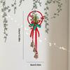 Christmas Tree Decoration Red Ribbon Bell Bow Christmas Tree Decoration Xmas Ornament For Home New Year 2025 Decor