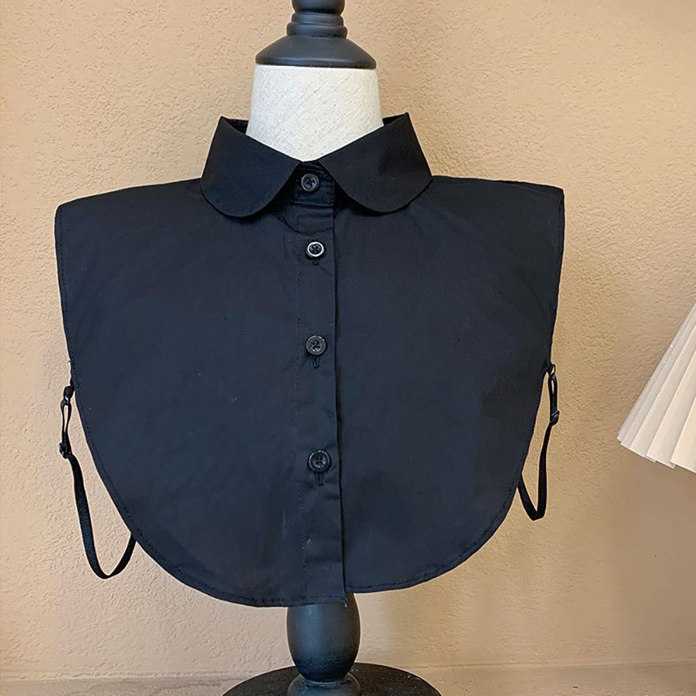2023 Shirt Fake Collar Lace Black White Shirt Detachable Collar Suit Men Female Shirt Lapel Top Summer Thin Cool Fake Collar