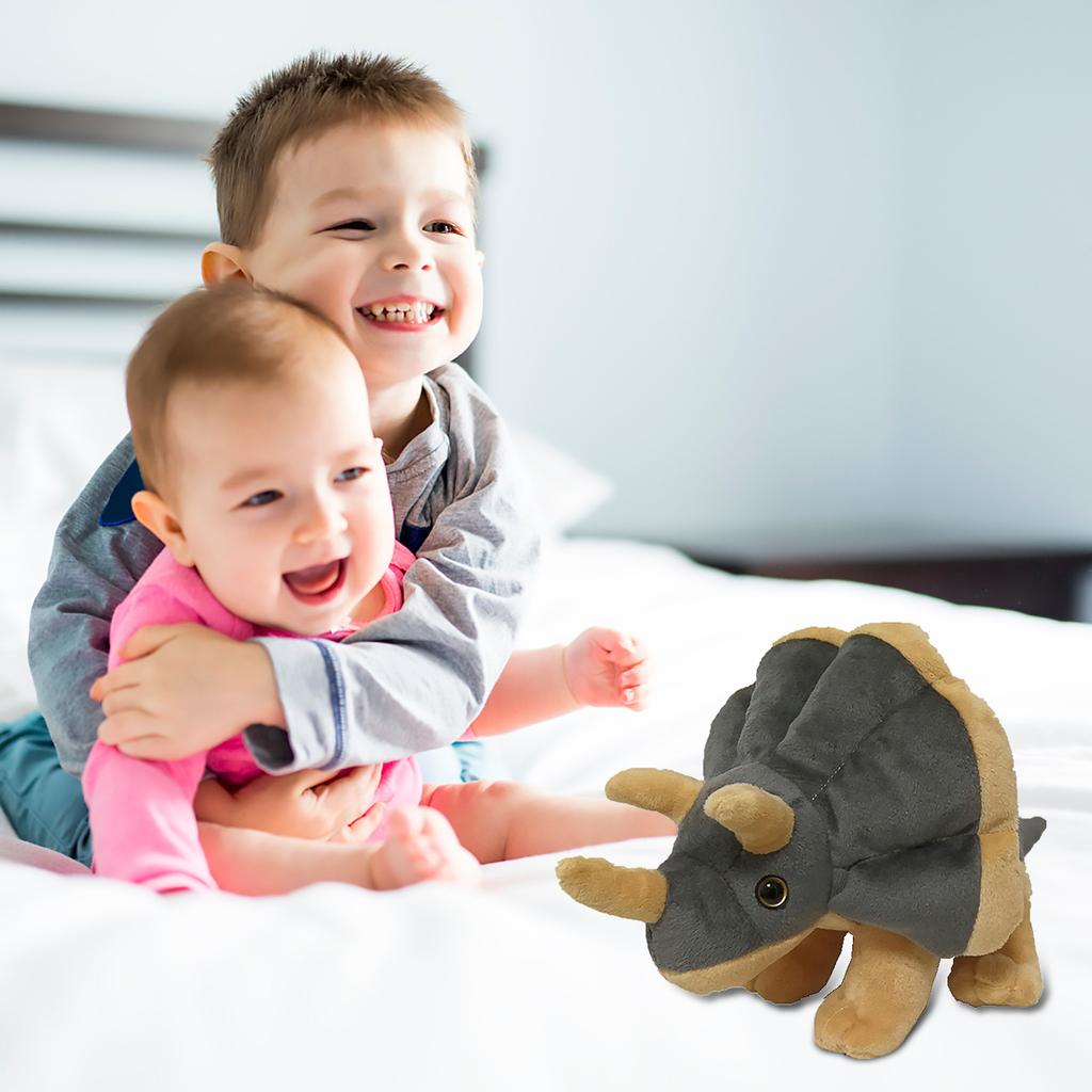 Cute Triceratops-Plush Dinosaur Doll Kid Birthday Gift Plush Toy  Soft Dinosaur