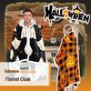 Christmas Festival Wearable Hooded Flannel Blanket Shawl