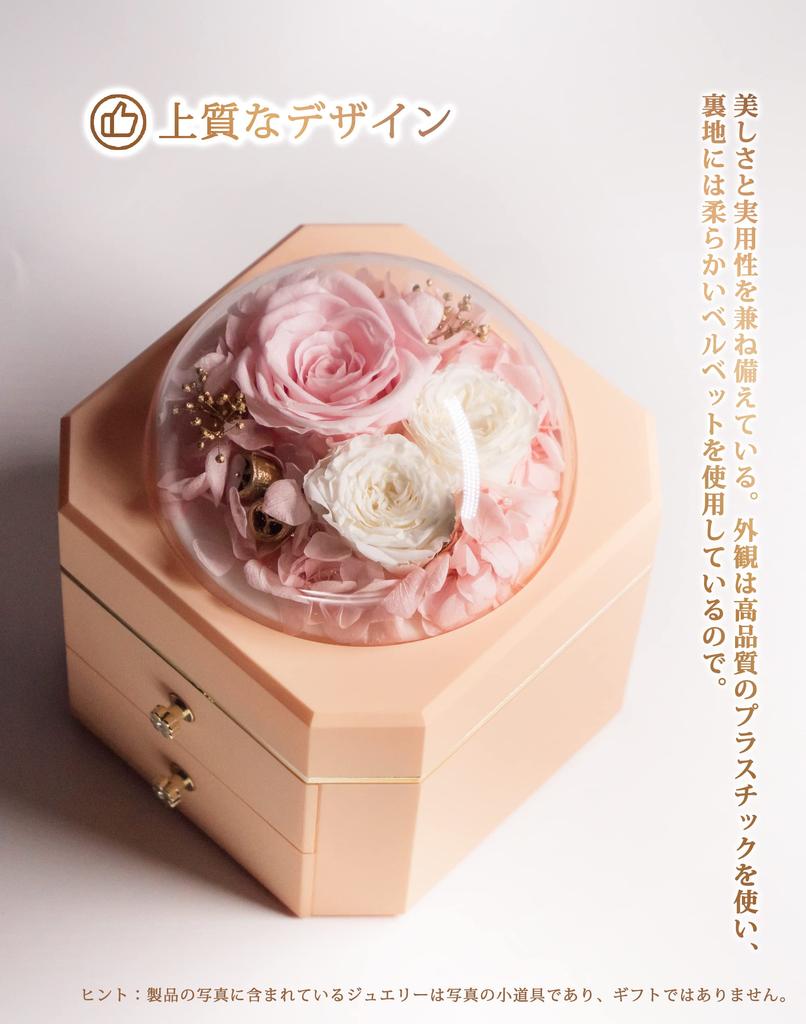 ORANGESCE Large Capacity Preserved Flower Jewelry Flowers That Will Not Perfect As a Gift for Female To Show Your Gratitude To Your Loved Wedding