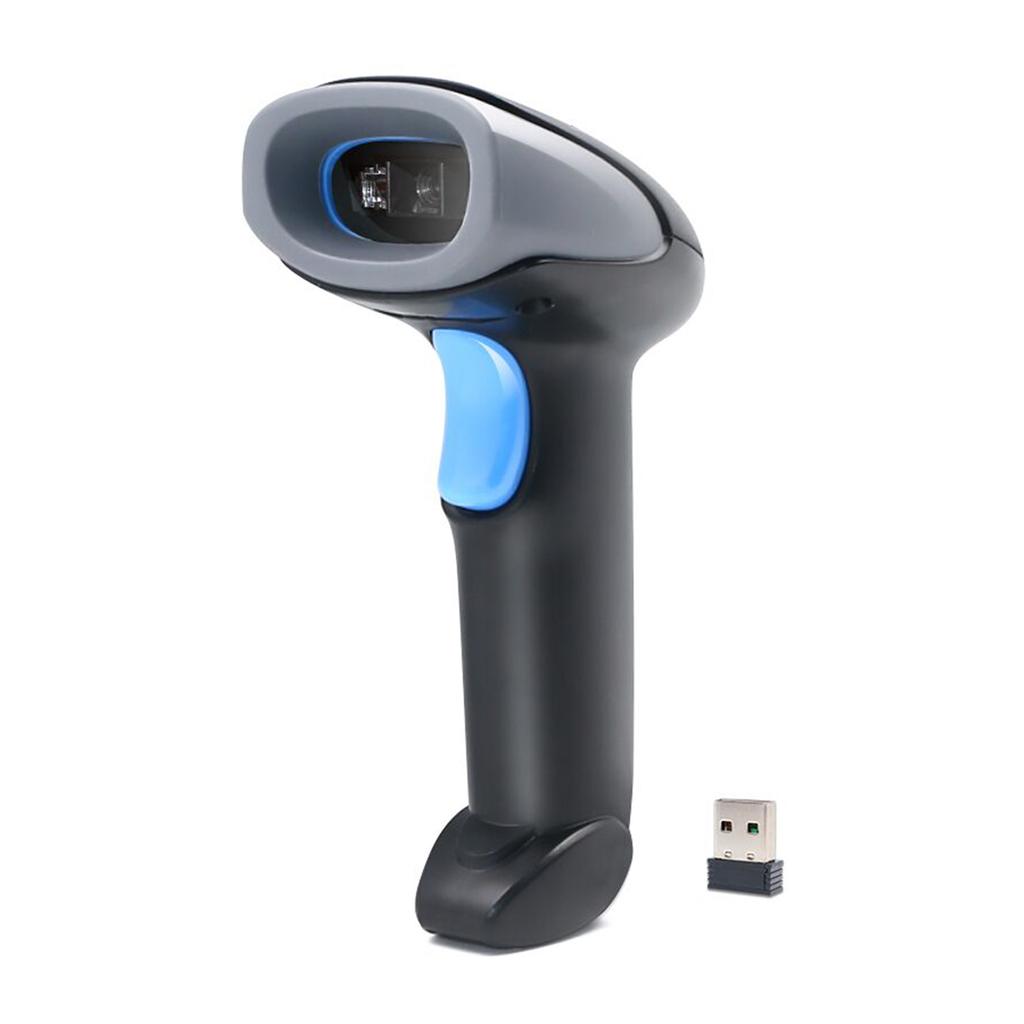 Handheld Barcode Scanner 1D Code Scanner 2.4G Wireless & USB Wired Bar Code Reader Compatible with